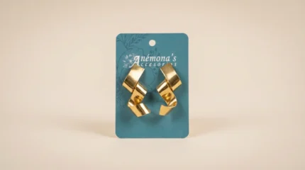Aretes Ondas de Oro